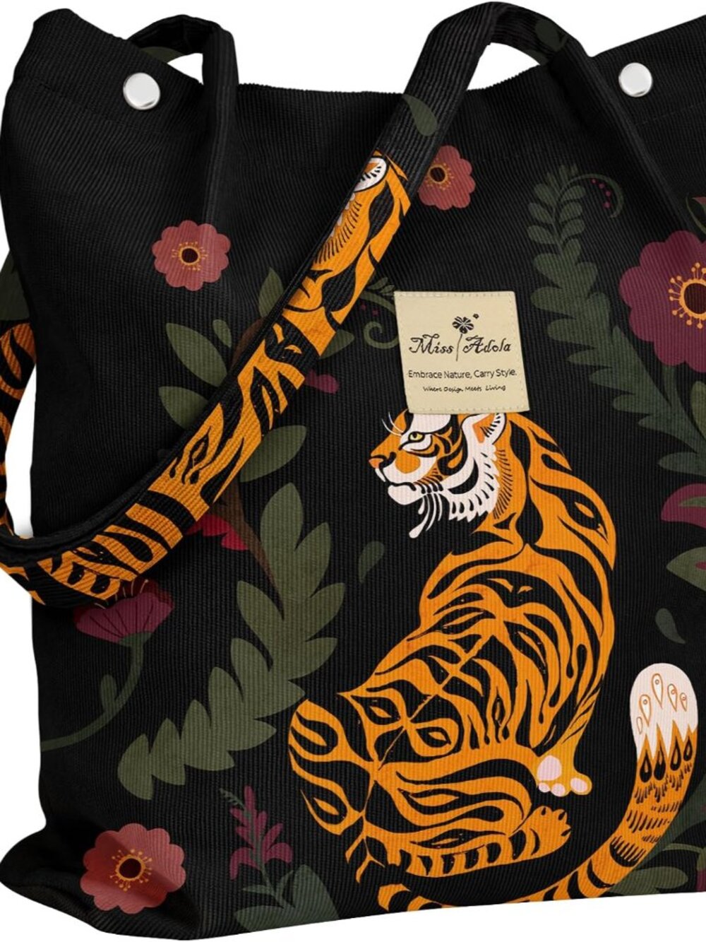 Corduroy Tote Bag for Women with Aesthetic Design